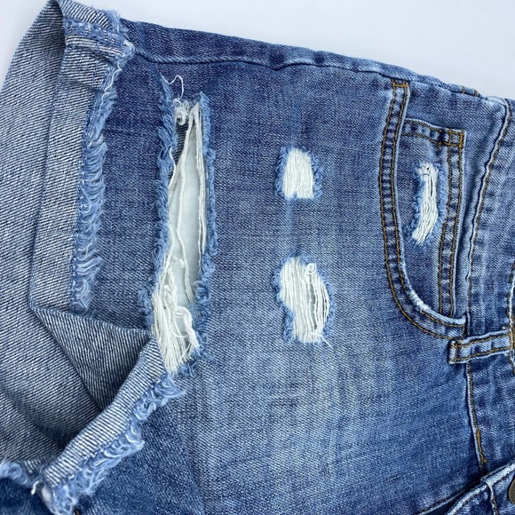 Billabong Coast Ryder Medium Wash Distressed Denim Jean Shorts Size 26 - Picture 3 of 12